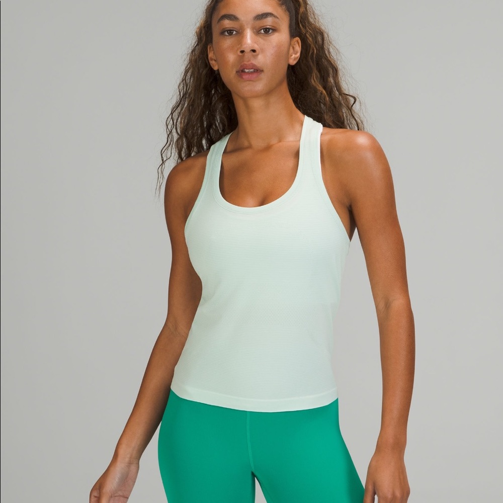 Lululemon mint colored Swiftly Tank top